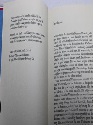Reminiscences of Wordsworth among the Peasantry of Westmorland
