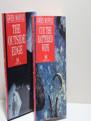 Item # 1360 The Outside Edge/Cue the Battered Wife (set of 2 books). Gwen Moffat