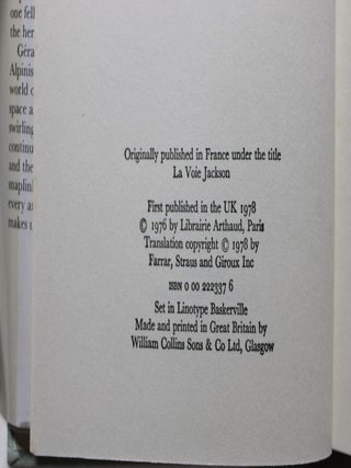 North Wall / The Jackson Route (set of 2 books)