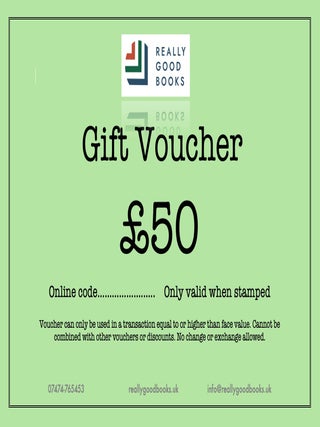 Item # 1631 Gift Voucher £50. Really Good Books