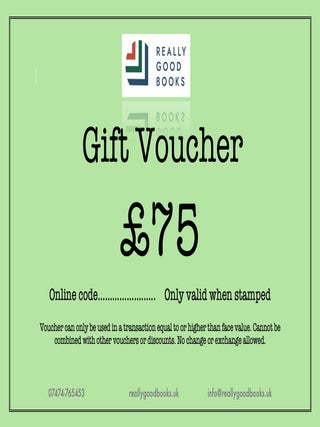 Item # 1632 Gift Voucher £75. Really Good Books