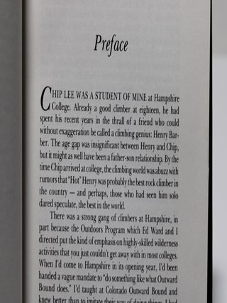 On Edge - the life and climbs of Henry Barber