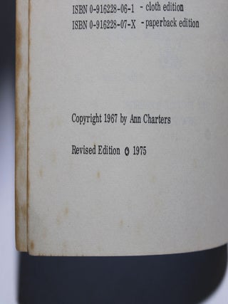 A Bibliography of Works by Jack Kerouac 1939-1975