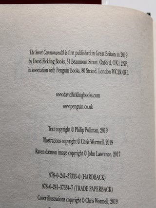 The Book of Dust Vols. 1 & 2 La Belle Sauvage & The Secret Commonwealth (set of 2 books)