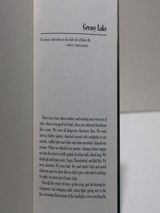 Greasy Lake & Other Stories